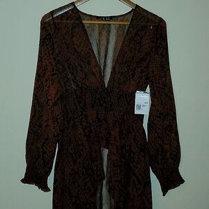 Forever21 Snakeprint Duster